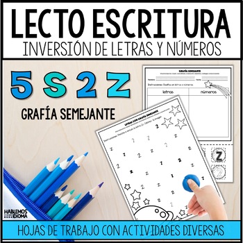 Preview of Inversión de letras y números | Dislexia | Numbers and letters Reversal SPANISH