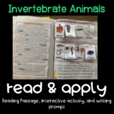 Invertebrate Animals Read and Apply