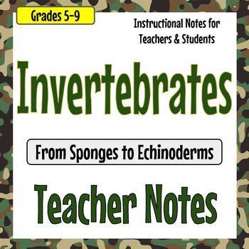 Preview of Invertebrate Unit Teacher Notes