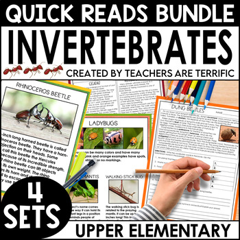 Preview of Invertebrates Daily Quick Read Bundle