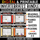 Invertebrates Digital and Printable Daily Quick Read Bundl