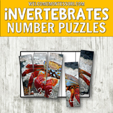 Invertebrates Number Puzzles Math Centers: Counting, Skip 