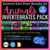 Science Fact Pack: Invertebrates BUNDLE: BOOM & GOOGLE Task Cards