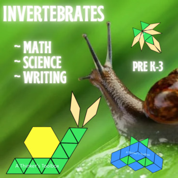 Preview of Invertebrates Pattern Block Mat Printables & Worksheets