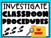 Investigate Classroom Procedures- Editable Scavenger Hunt 