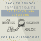 Investigate the Teacher AND the Classroom! Figure out expe