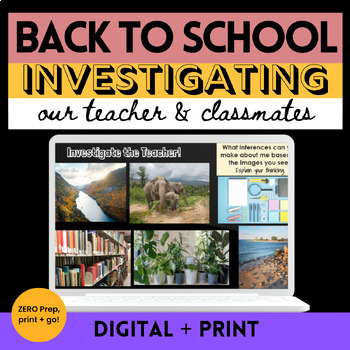 Preview of Investigate the Teacher First Day of School Inferencing Activity and Lesson