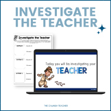 Investigate the Teacher (& Student) Back to School Activity