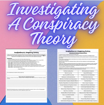 Preview of Investigating Conspiracy Theories Project