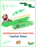 Investigating El Greco - Artist Unit Study - The Artist Detective