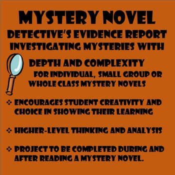 Preview of Investigating Mysteries with Depth and Complexity: Mystery Novel Evidence Report