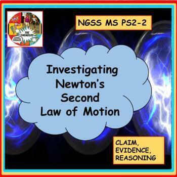 Preview of Investigating Newton’s Second Law NGSS MS PS2-2 CER