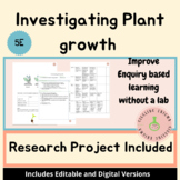 Investigating Plant Growth, Editable, Distance Learning, Virtual.