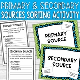 Primary and Secondary Sources Activity