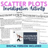 Scatter Plots and Line of Best Fit Activity