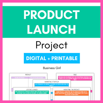 Preview of Investigating a New Product Launch Using the Marketing Mix Project
