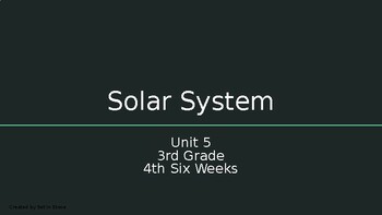 Preview of Investigating the Solar System Unit 5 Power Point