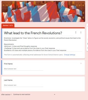Preview of Investigation: Causes of the French Revolution