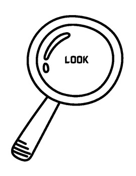 Magnifying glass pattern. Use the printable outline for crafts, creating  stencils, scrapbooking, and more. Free PDF te…