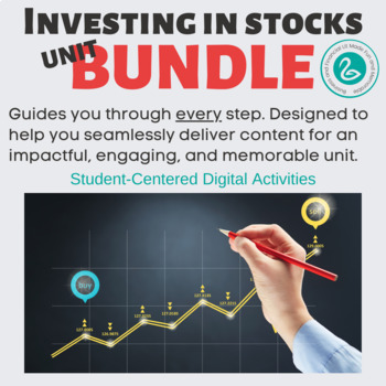 Preview of Investing BUNDLE Introducing Stocks thru Creating a Portfolio with Exam and KEY