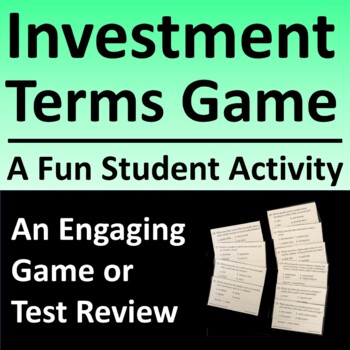 Preview of Investment Game Fun Activity