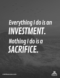 Investment vs. Sacrifice-Poster (b&w)