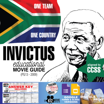 Preview of Invictus Movie Guide | Questions | Worksheet | Google Slides (PG13 - 2009)