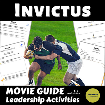 Preview of Invictus Movie Guide with Discussion Questions, Writing Activities & Worksheets