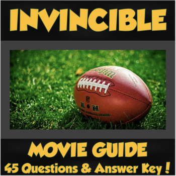 Preview of Invincible Movie Guide (2006) *45 Questions & Answer Key!*