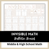 Invisible Math Classroom Poster
