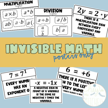 Preview of Invisible Math Posters
