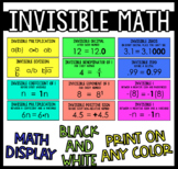 Invisible Math Posters