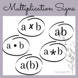 Invisible Math Printable Posters