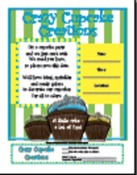 Preview of Invitation for Parent Involvement Event "Cupcake"