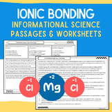 Ionic Bonding: Informational Science Passages, Worksheets,