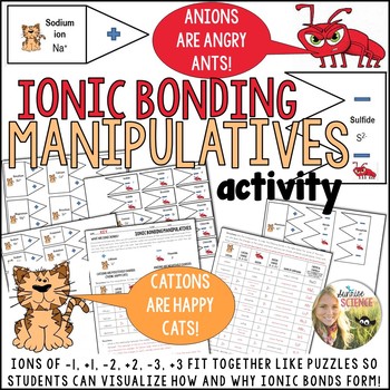 Preview of Ionic Bonding Manipulatives Puzzle Activity