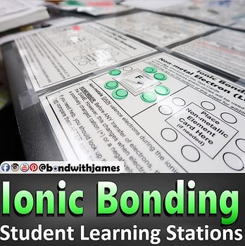 Preview of Ionic Bonding and Ionic Compound Student Blended Learning Stations