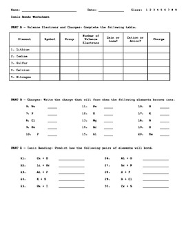 chemistry worksheet grade 12
