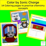 Ionic Charge Color Worksheets  - Oxidation number - Cation