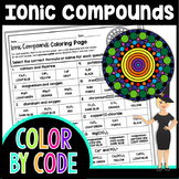Ionic Compound Formulas Color By Number | Science Color By Number