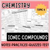 Ionic Compounds Unit Curriculum (Topic Number 4)