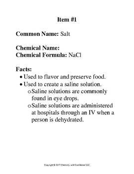 Daily Chemical Compounds