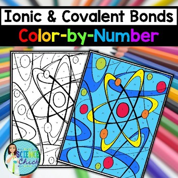 Preview of Ionic & Covalent Bonds Color-by-Number