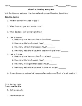 Ionic And Covalent Bonds Worksheet Answers - Worksheet List
