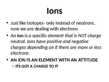 Preview of Ions, Light, and Quantum Theory PowerPoint