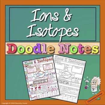 Preview of Ions and Isotopes Doodle Notes