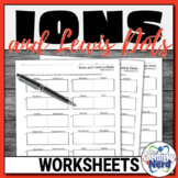 Ions and Lewis Dots Worksheets | Printable and Digital