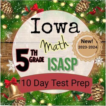Preview of Iowa 5th Grade Math Test Prep; Print and Go for the ISASP! All Standards Covered