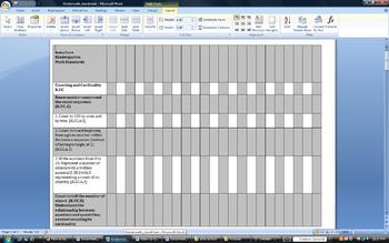 Preview of Iowa Core Kindergarten Math Standard Check List