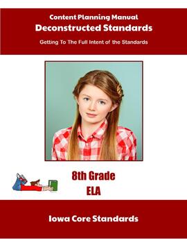 Preview of Iowa Deconstructed Standards Content Planning Manual 8th Grade ELA
